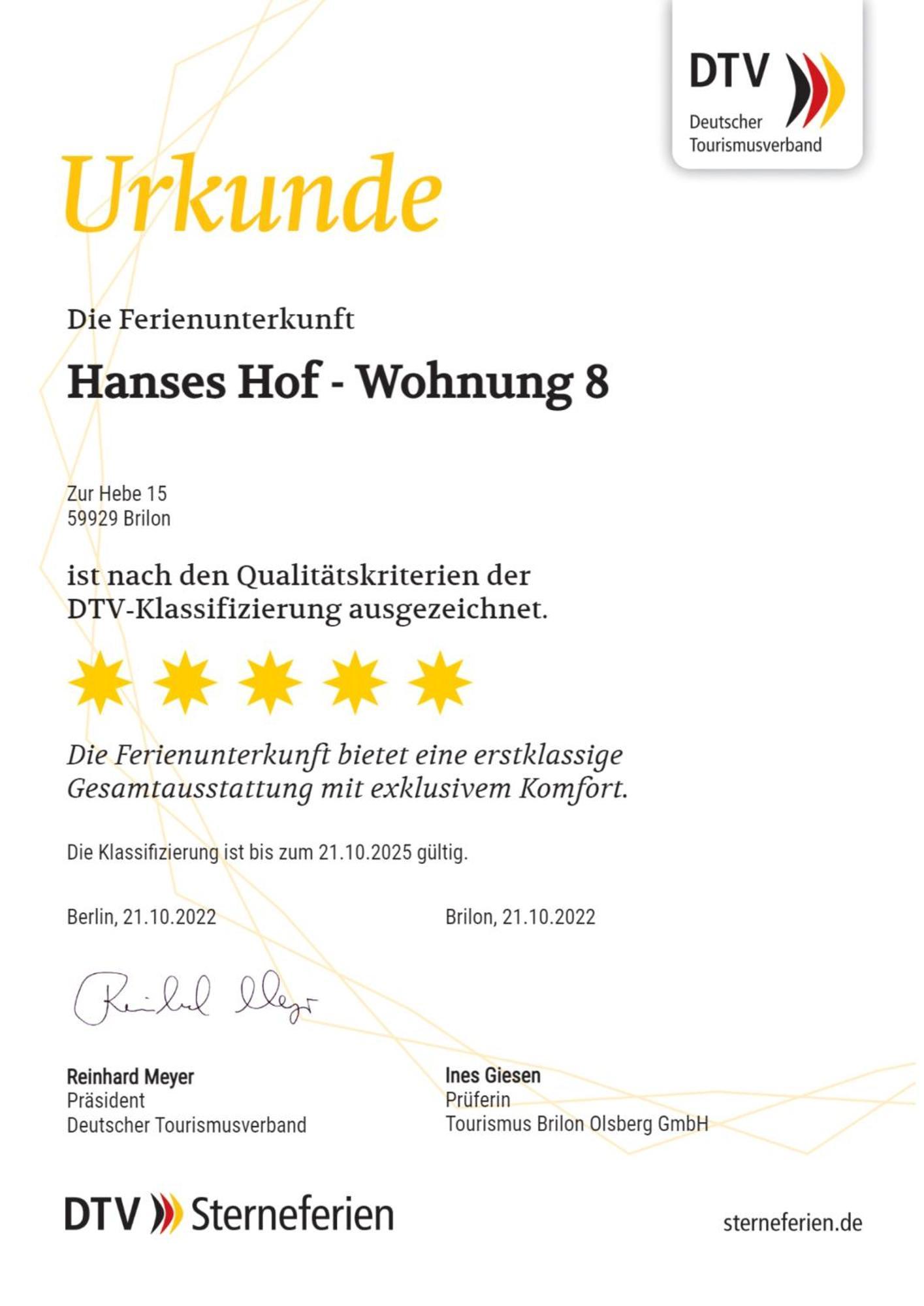 Hanses Hof Brilon Ruang foto